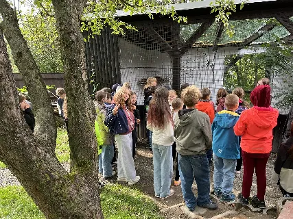 Žáci na exkurzi v záchranné stanici